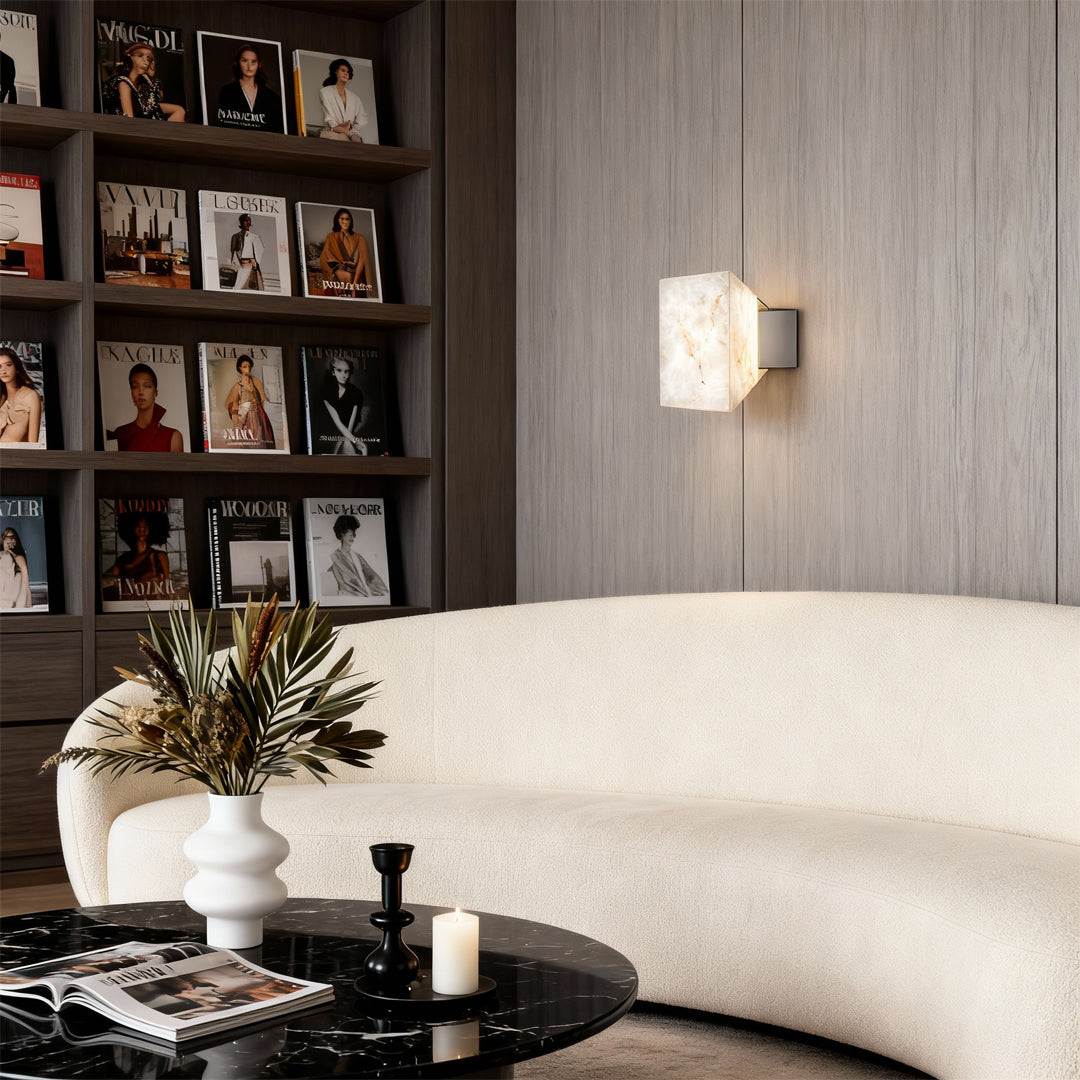 Stone Wall Sconce Lighting Modern Metal Aluminum Lamp