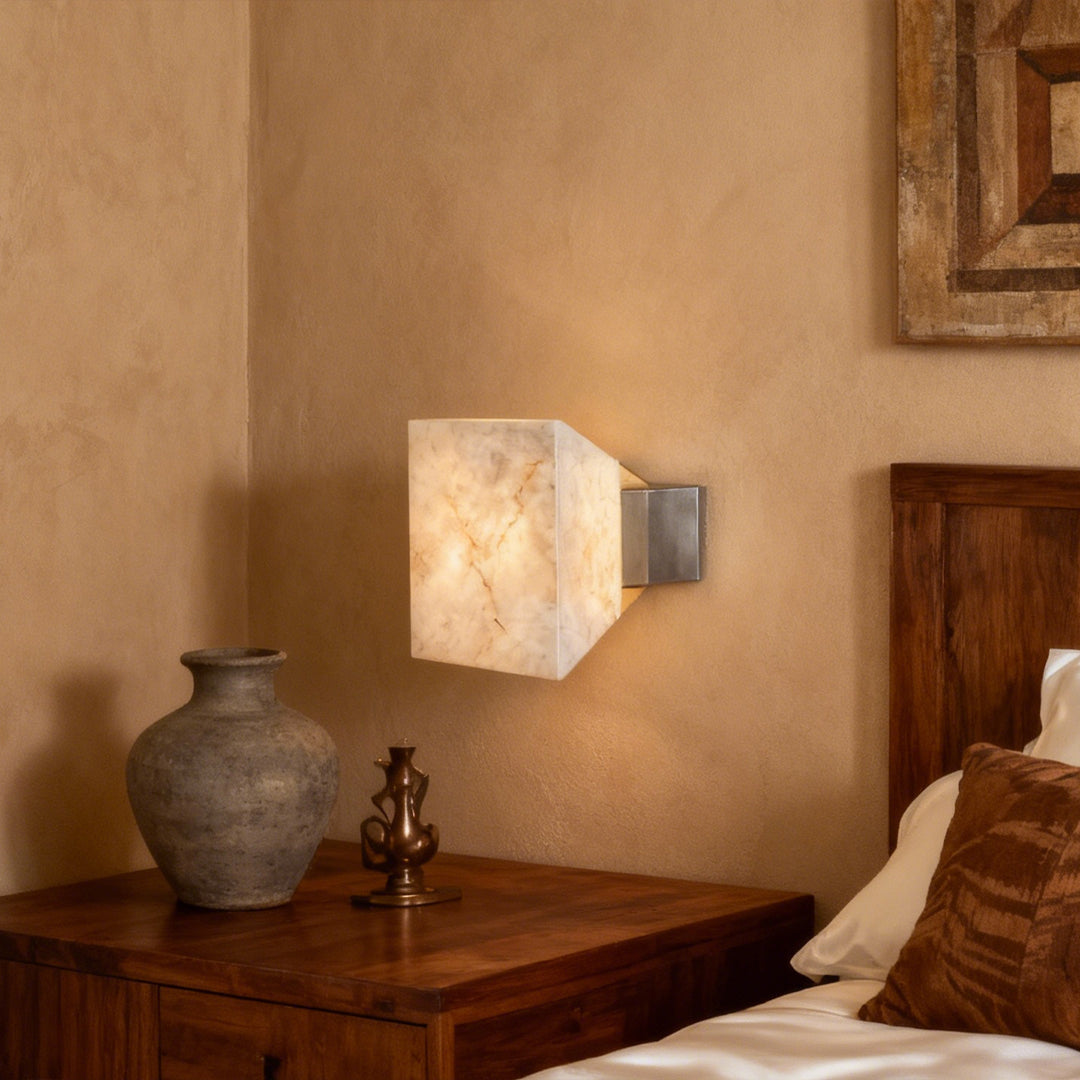 Stone Wall Sconce Lighting Modern Metal Aluminum Lamp