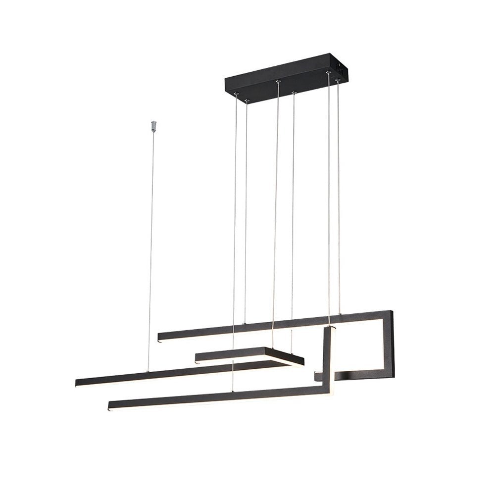 [Open-Box] Strips Geometric LED Dimmable with Remote Control Nordic Dining Chandelier