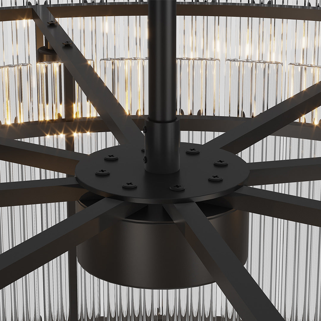 Glass Lamp Shade Chandelier Luxury Iron Ceiling Light