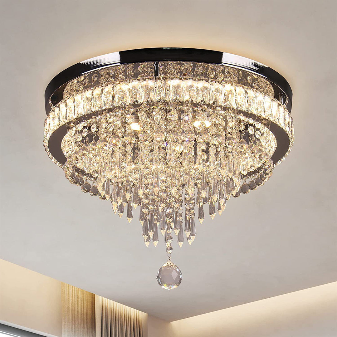 Gold Flush Mount Lights Modern Luxury Round Flush Mount Light