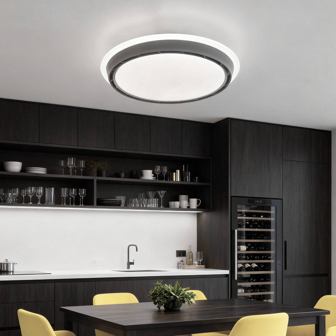Ceiling Light with Hidden Fan French Retro Hardware Dimmable Fan Lamp