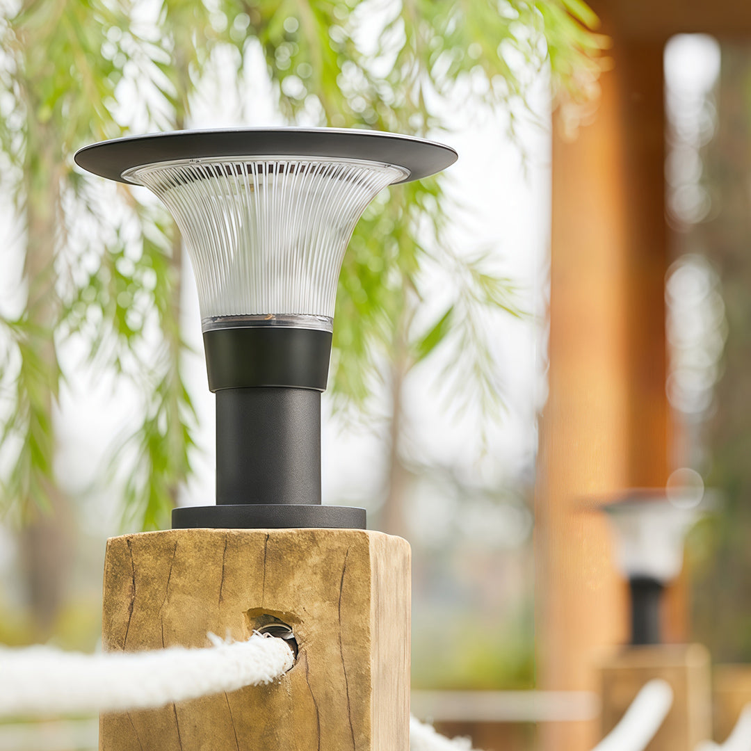 Fence Post Cap Lights Solar Outdoor Waterproof Light