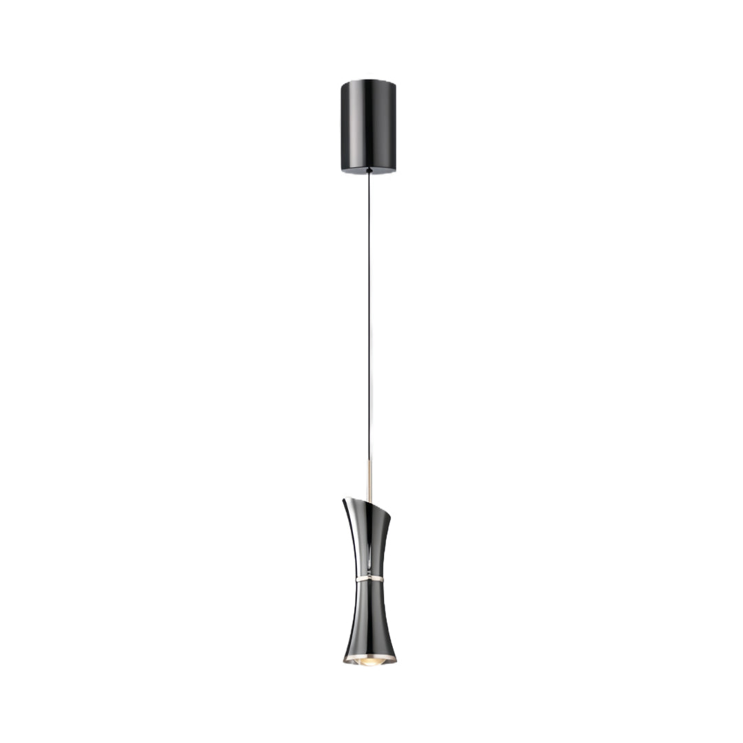 Small Black Pendant Light with Elegant Hourglass Designs Ceiling Light