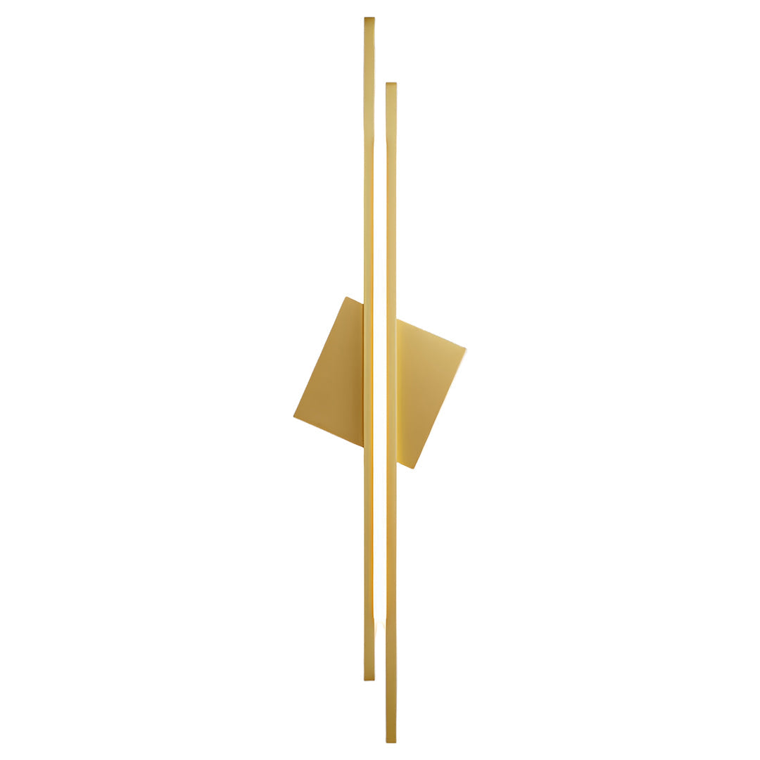 Linear Wall Light Geometric Diamond Accent Sculptural Wall Sconce