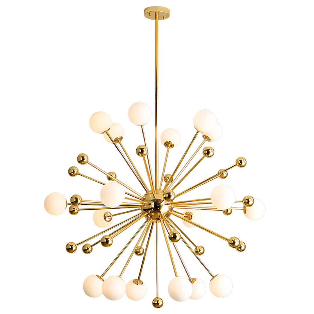 12 Light Sputnik Chandelier Nordic Style Gold Iron LED Ceiling Light