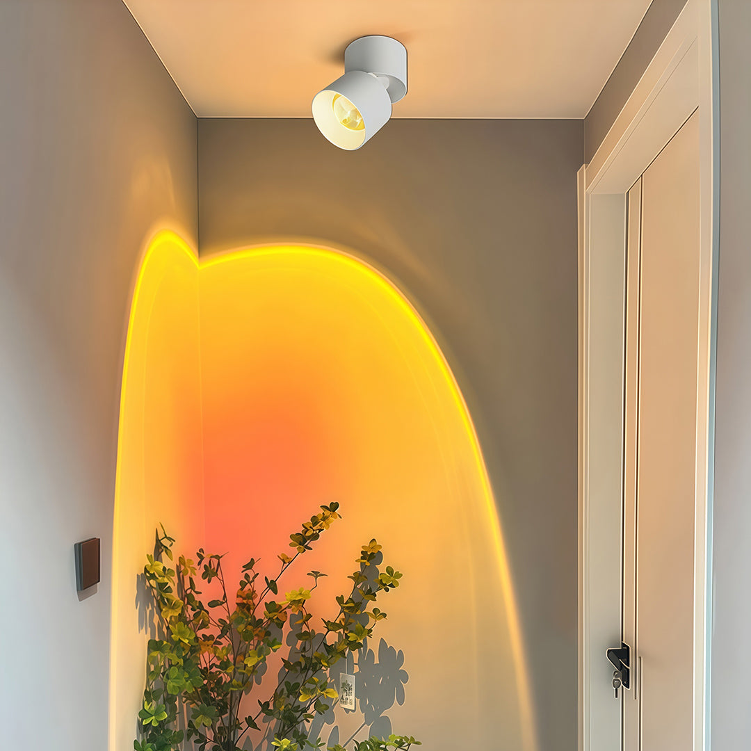 LED Ceiling Spotlights Simple Small Hill Sunset Light