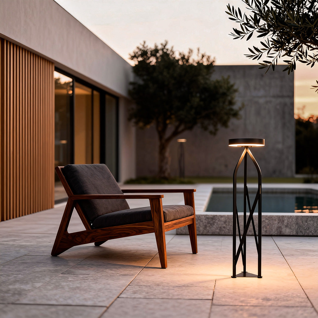 Outdoor Patio Floor Lamps LED Vintage Landscape Minimalist Lamp