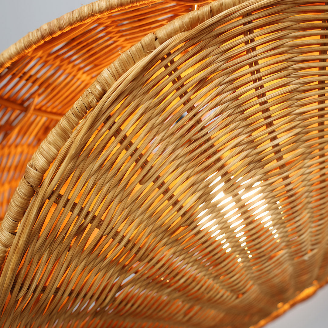 Rattan Pendant Light Fixtures Wabi-Sabi Creative Ceiling Light