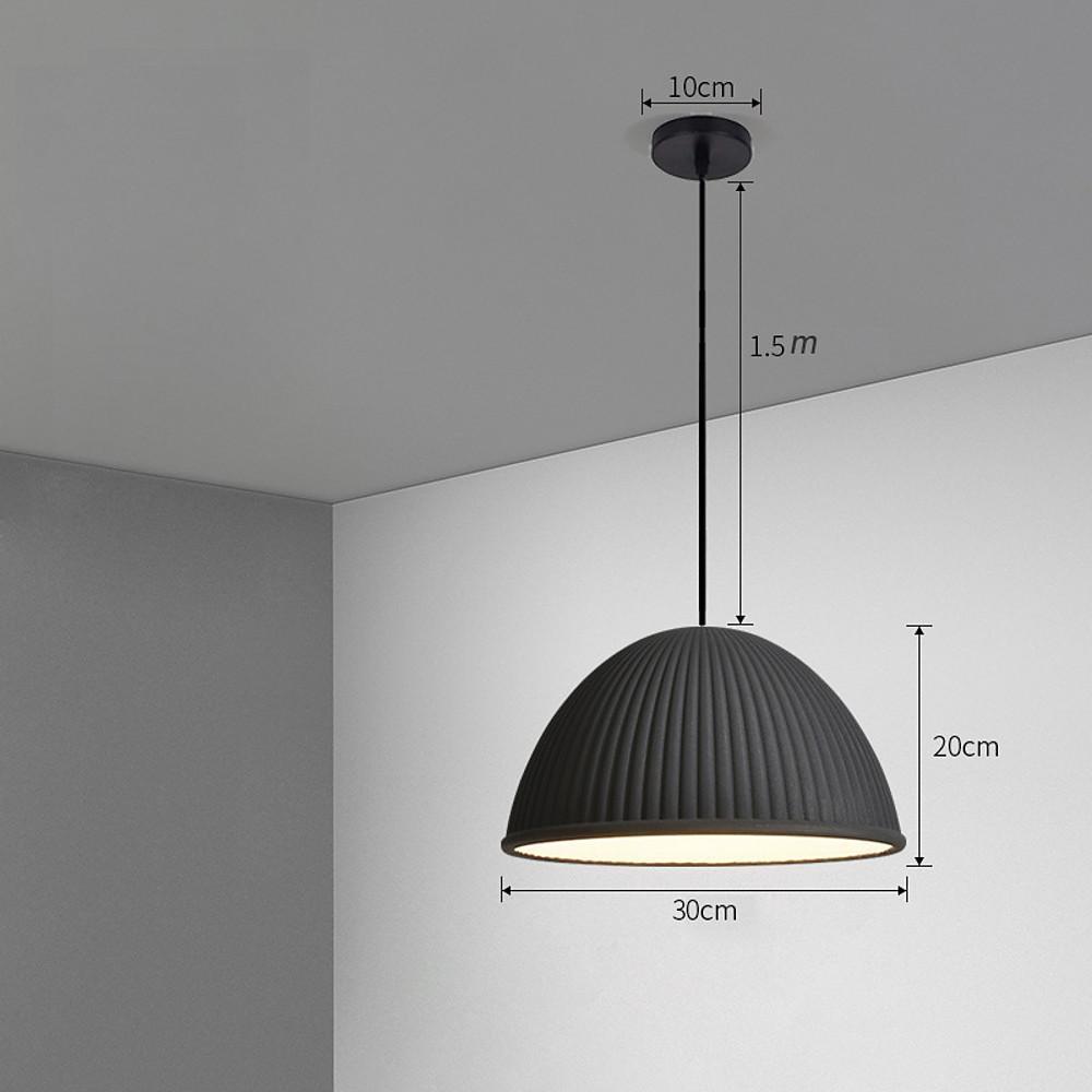 Artistic Dome Modern Pendant Lighting Metal Resin Ceiling Room