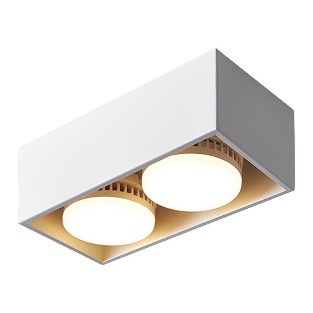 Square Recessed Downlight Minimalist Adjustable Iron Light