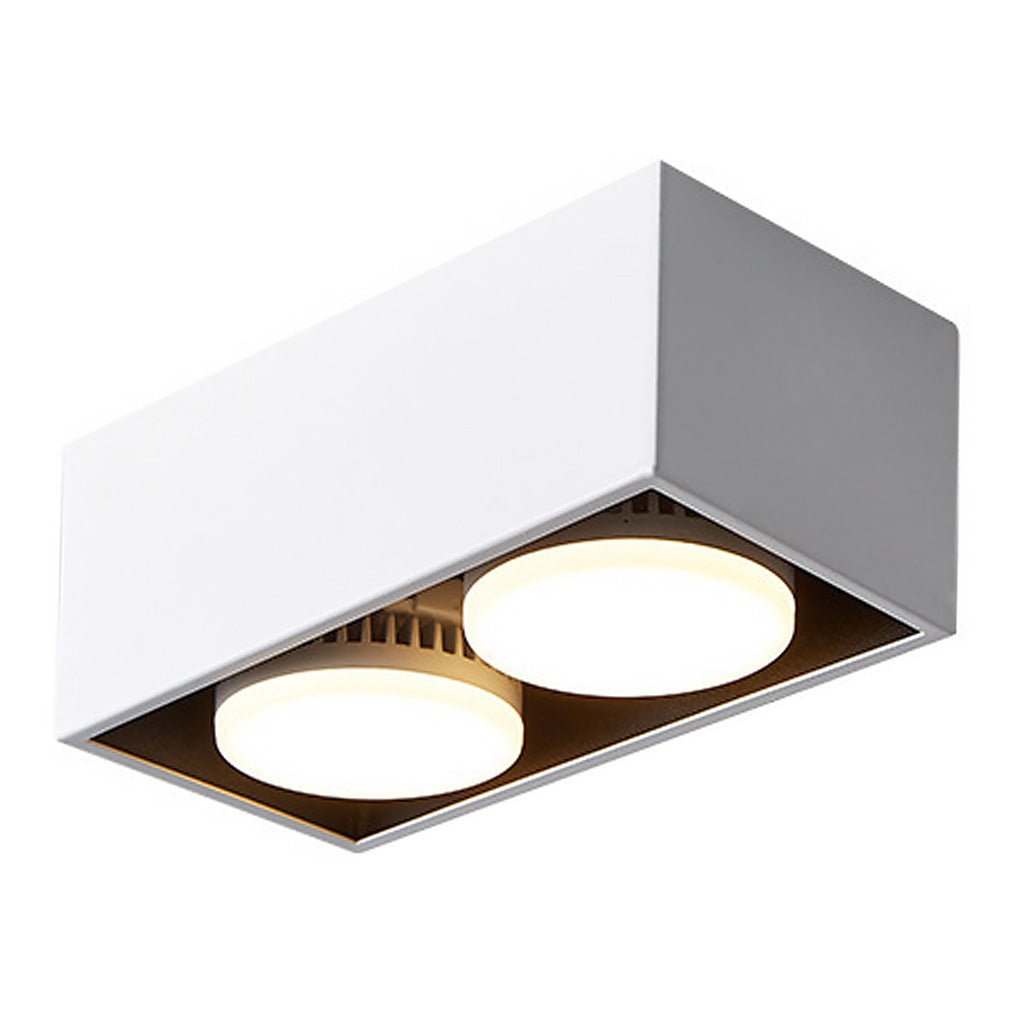 Square Recessed Downlight Minimalist Adjustable Iron Light