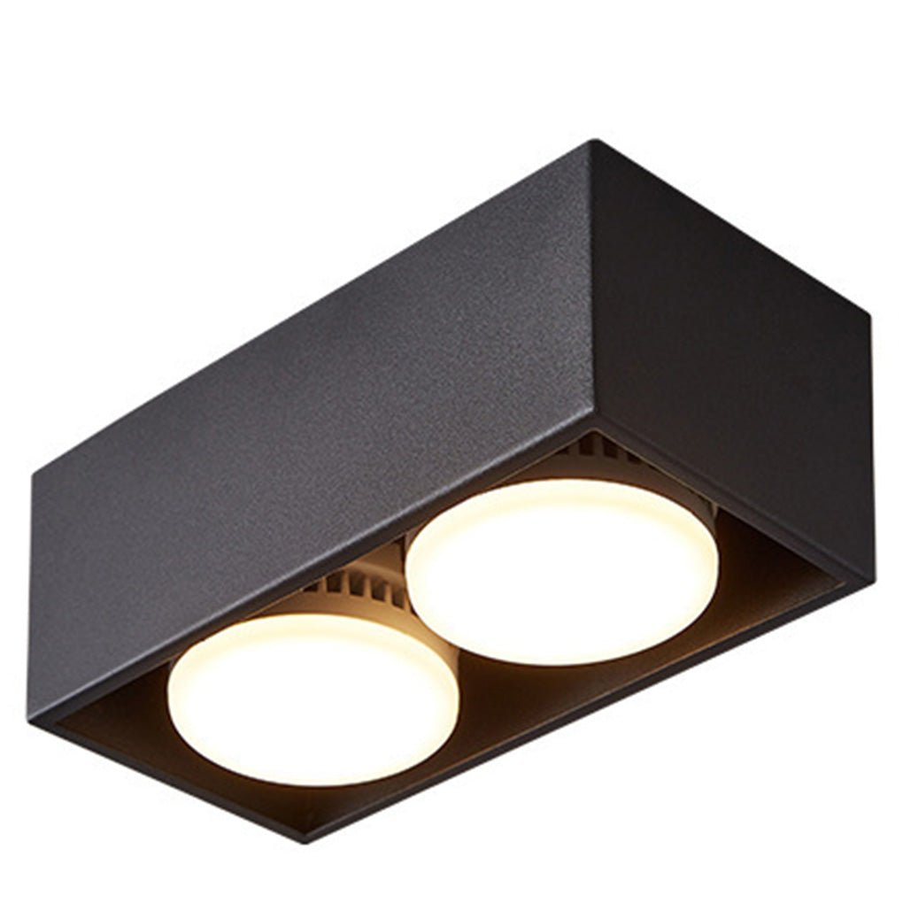 Square Recessed Downlight Minimalist Adjustable Iron Light