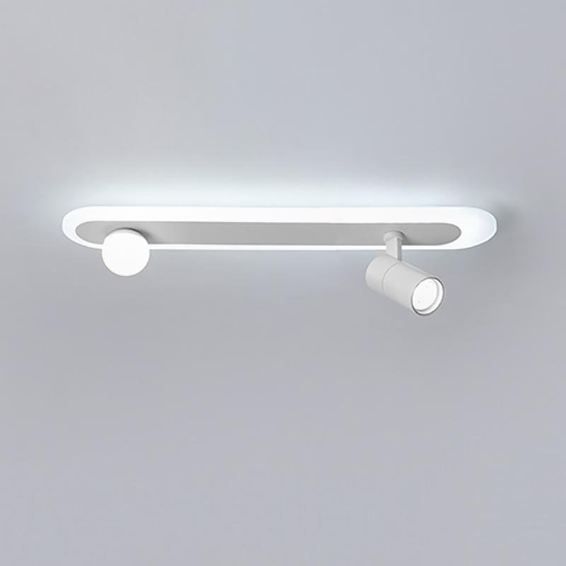 Surface Mounted Spotlights Modern Streamlined Oval Ceiling Light