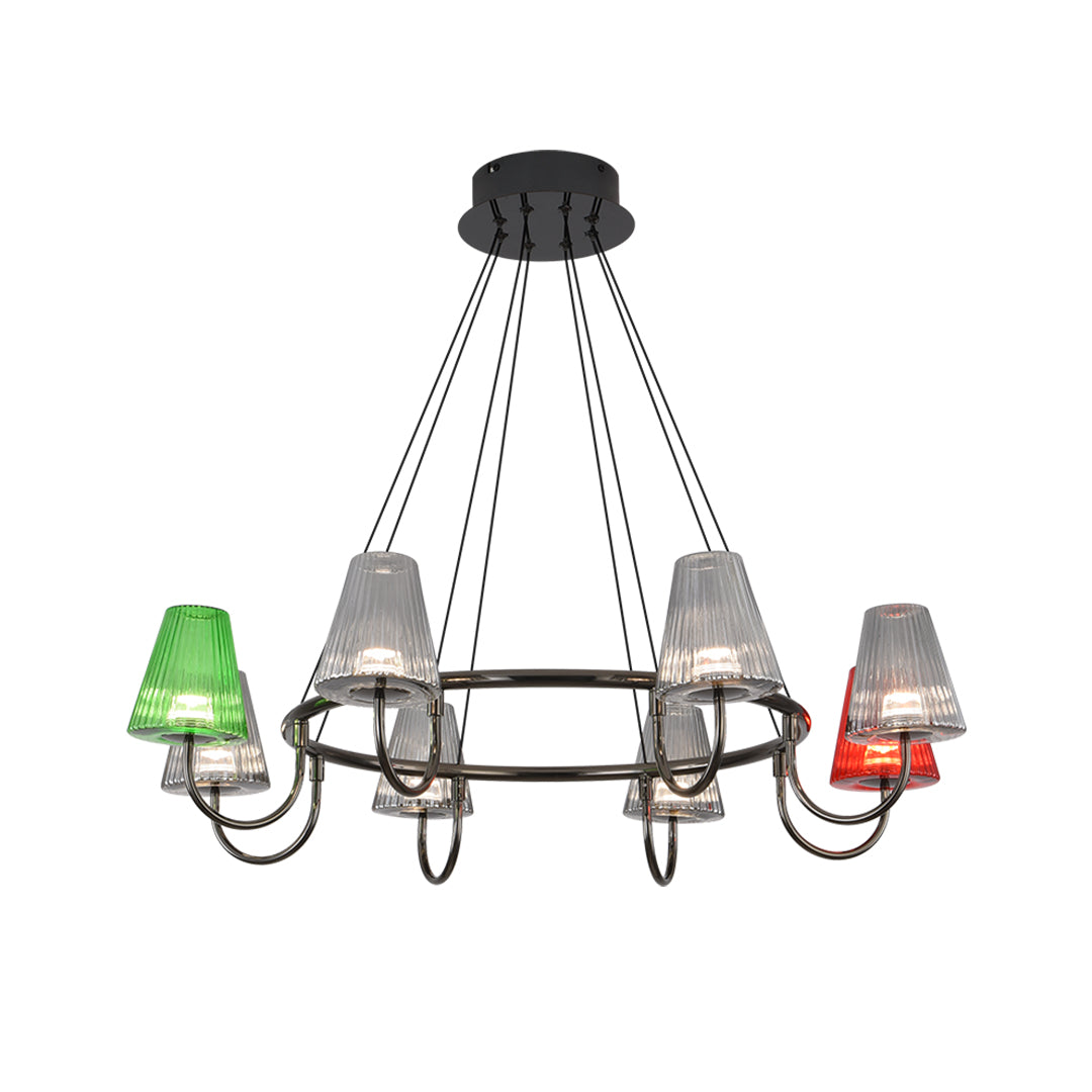 Branch LED Suspension Chandelier American Modern Glass Ceiling Lighting