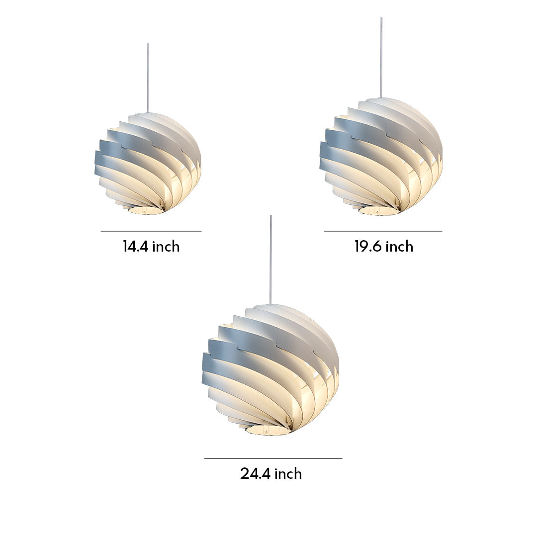 Swirl Pendant Light Nordic Creative Art Turbine Ceiling Light