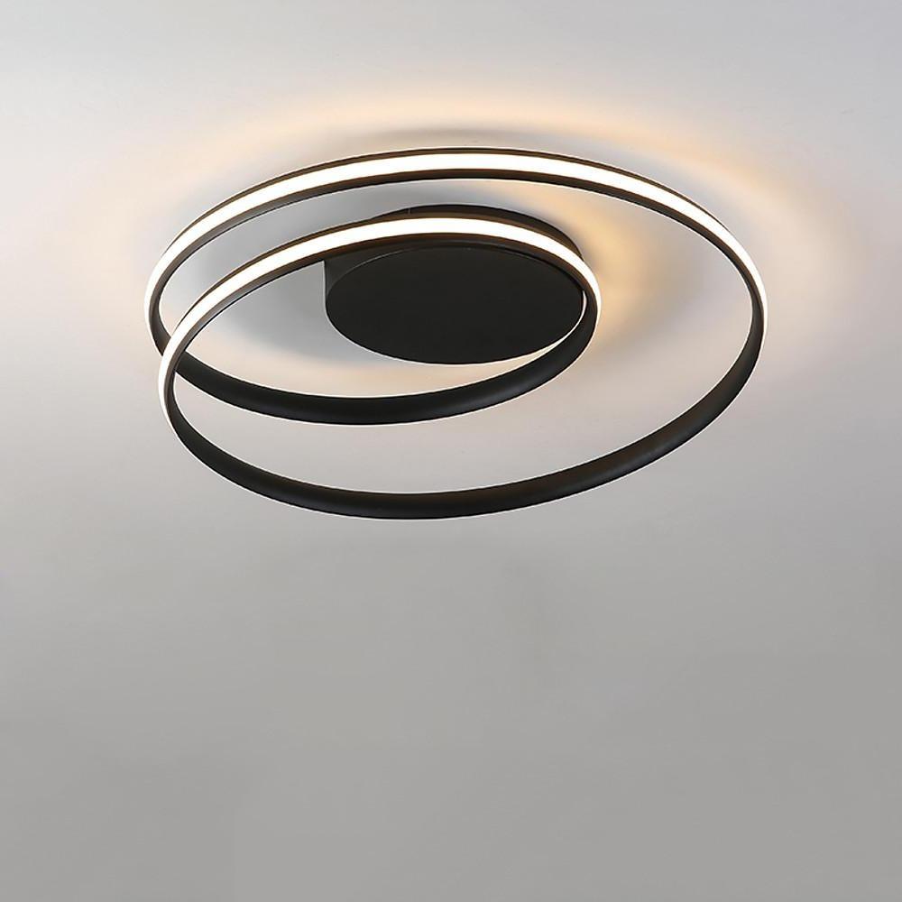 Spiraling Halo Ceiling Light Circular LED Modern Flush Mount Lighting