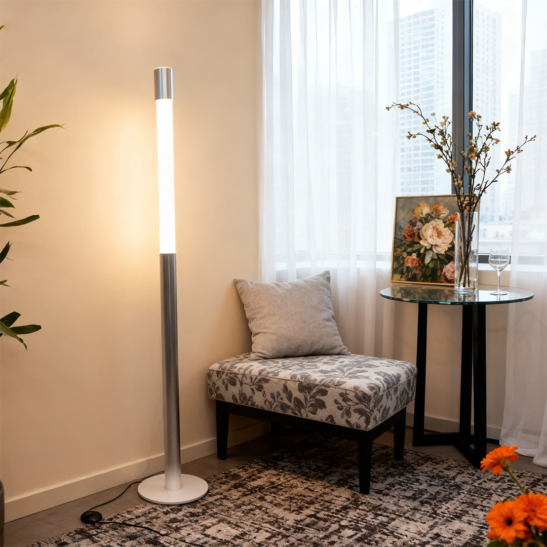 Italian Floor Lamp Elegant Minimalist Gray Creative Design light