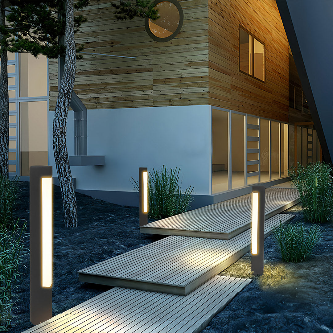 Square Bollard Lights European-Style Outdoor Waterproof Lawn Light