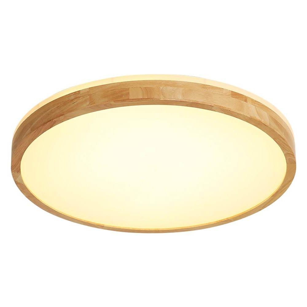 Circular Kitchen Flush Mount Lighting Wood Acrylic LED Ceiling Lights