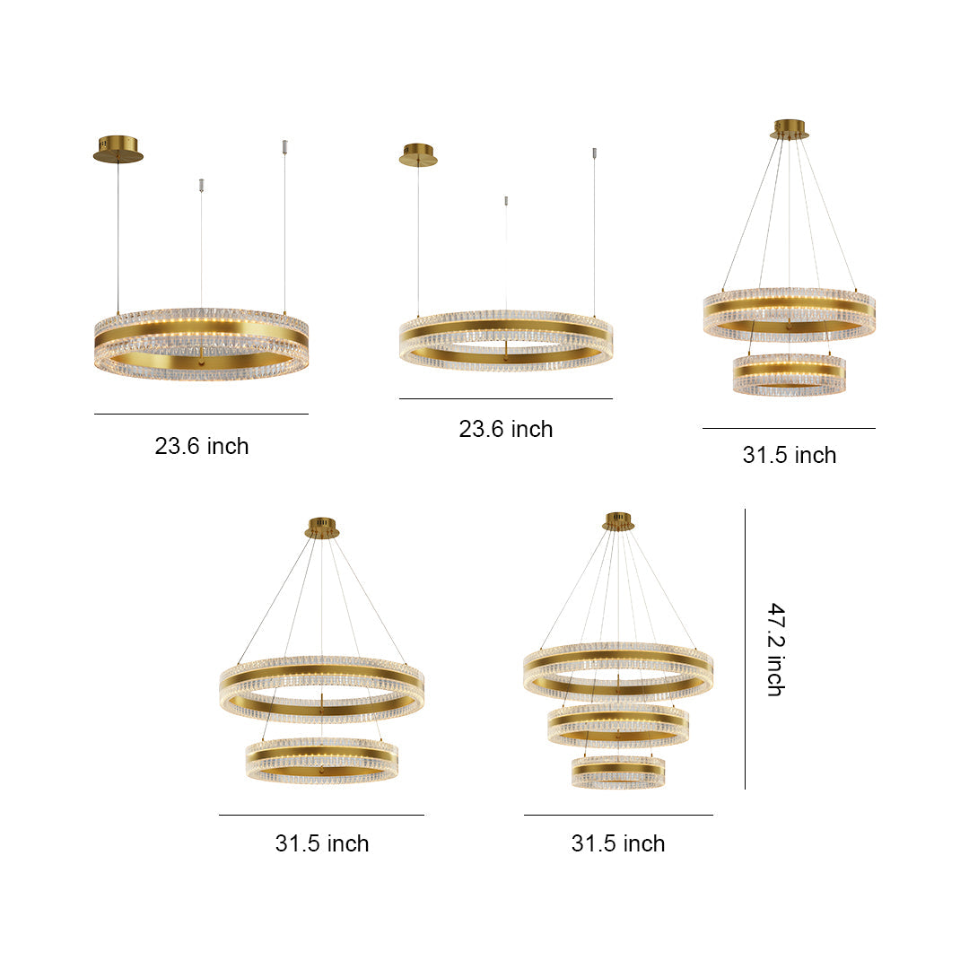 Modern Circular Chandelier Minimalist Luxury Ceiling Light