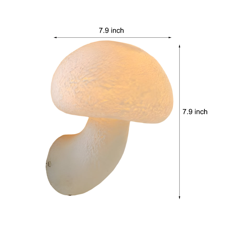 Wall Lights Led Warm Light Resin Mushroom Vintage-Style