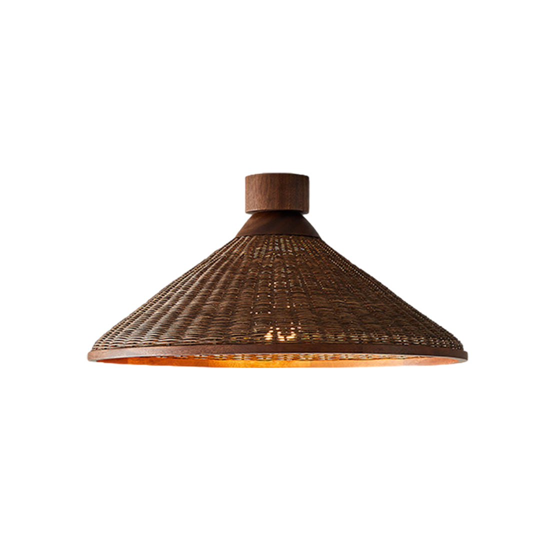 Rattan Woven Pendant Light Wabi Sabi Style Zen Hanging Light