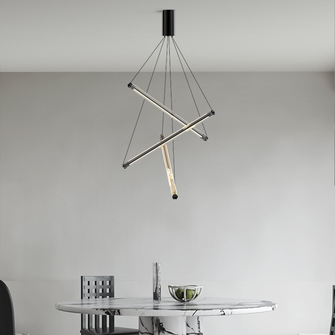 LED Linear Chandelier Nordic Minimalist Lighting