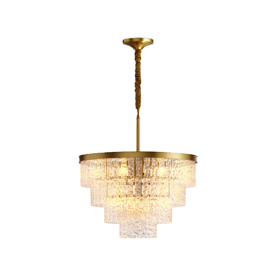 Modern Forms Chandelier Minimalist Full-Copper Luxury Ceiling Light