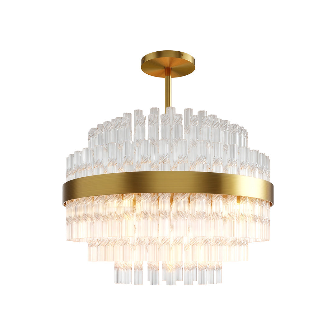 Industrial Modern Chandelier Full Copper Luxury Ceiling Light