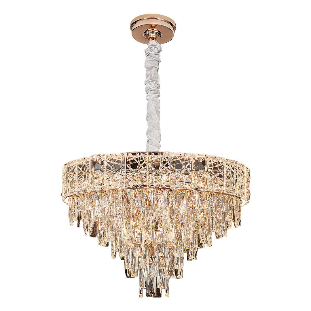 Large Chandelier Crystals European Style Luxury Ceiling Light