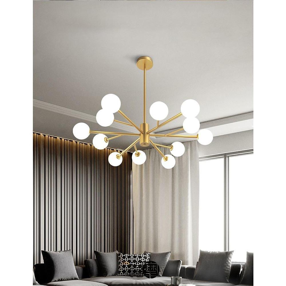 Sputnik Ceiling Light, Metal Bubble LED Living Room Ceiling Lights