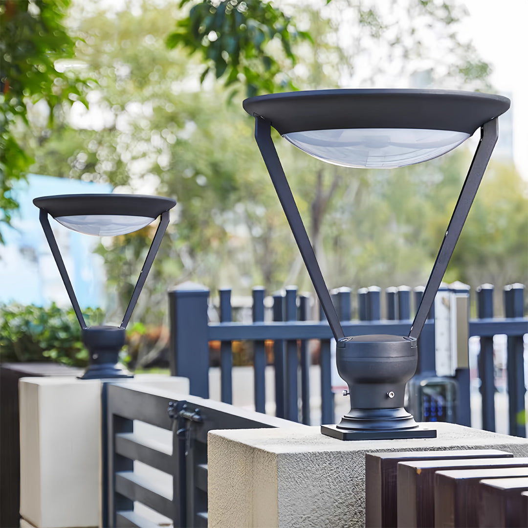 External Pillar Lights Vintage-Inspired Shape Garden Post Lights