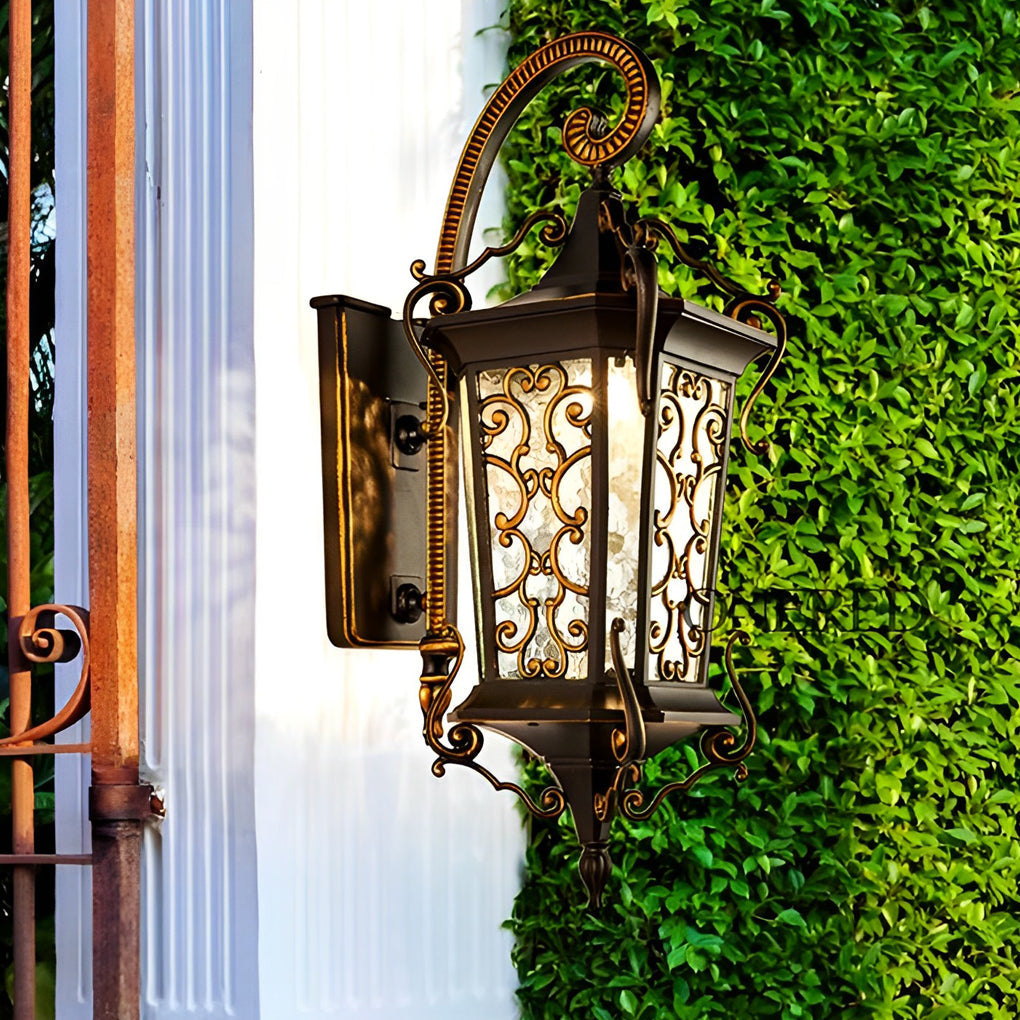 Antique Outdoor Wall Sconces Waterproof European Lamp