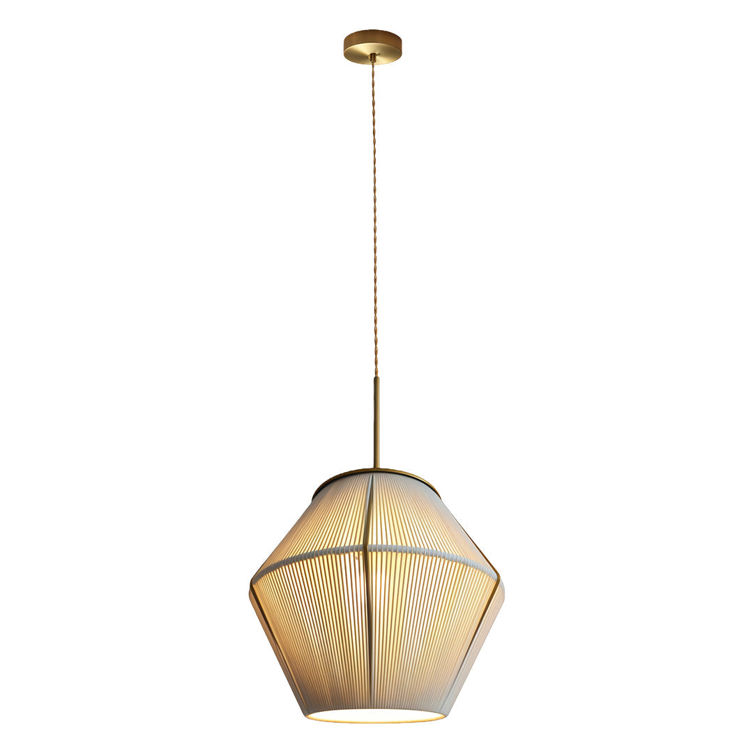 Japanese Style Pendant Lights Braided Hemp Rope Ceiling Light