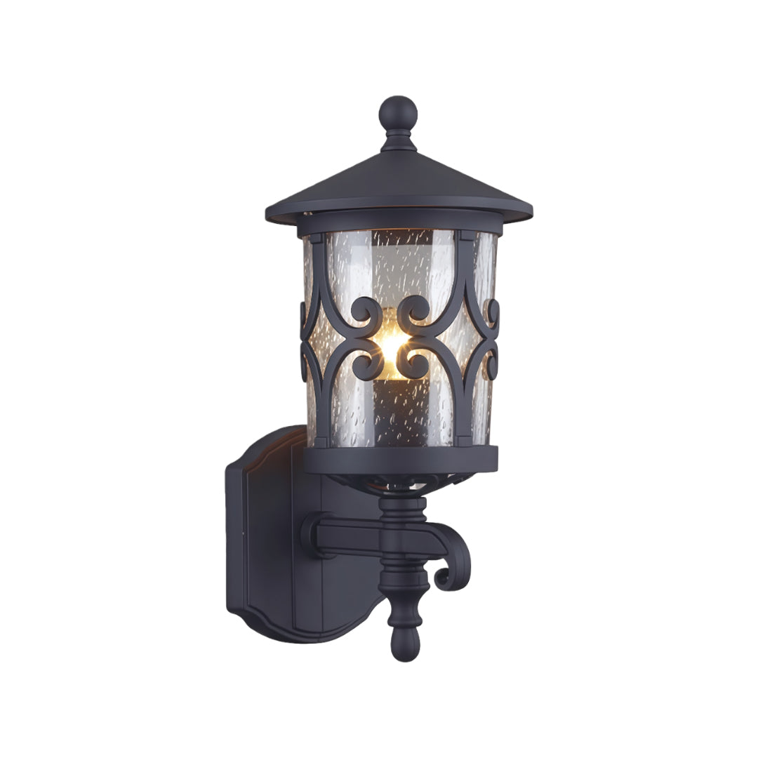 Outdoor Black Sconce for House Wall Mount Traditional Lamp