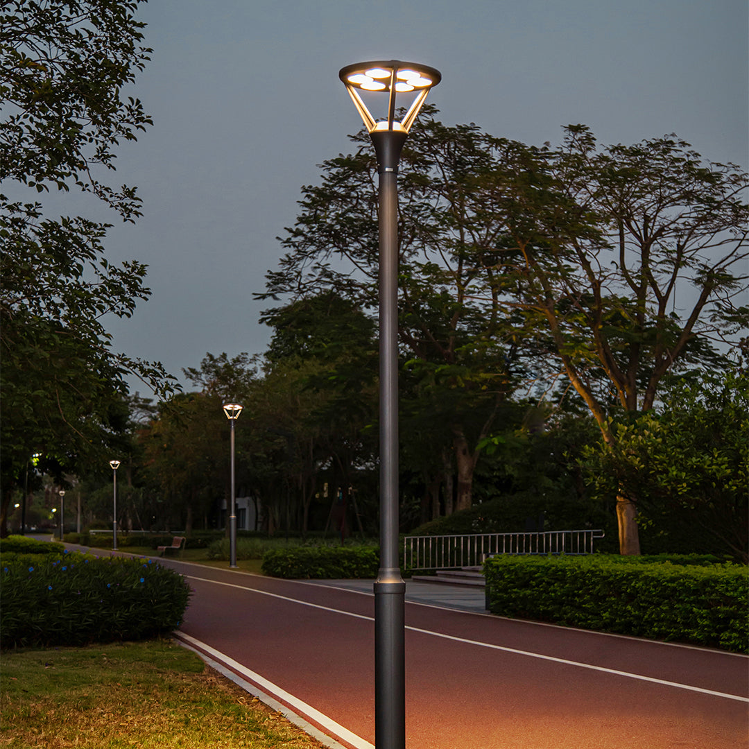 Minimalist 10 feet LED Outdoor Lamp Post Lights Modern