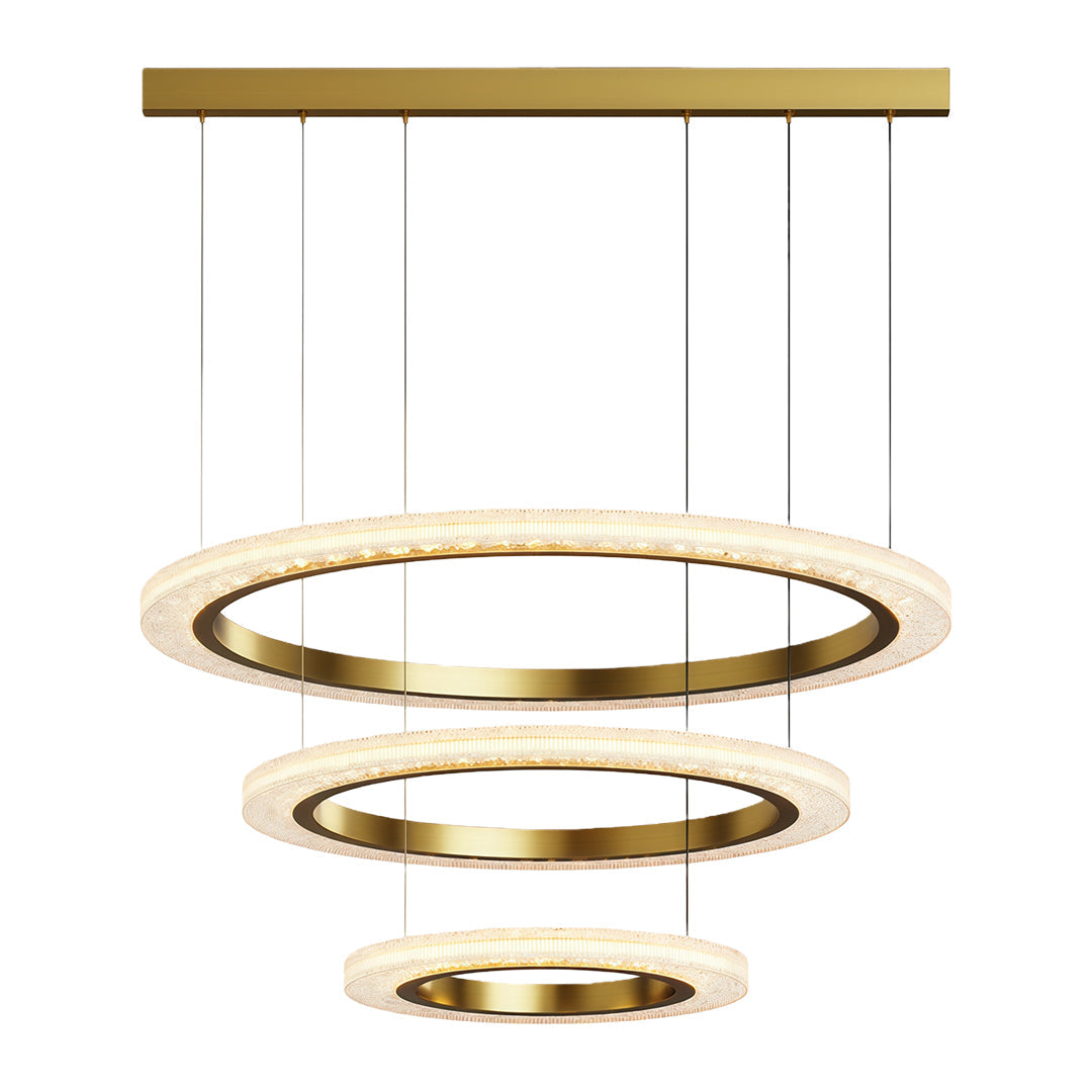 Round Modern Chandelier Minimalist Acrylic Ceiling Light