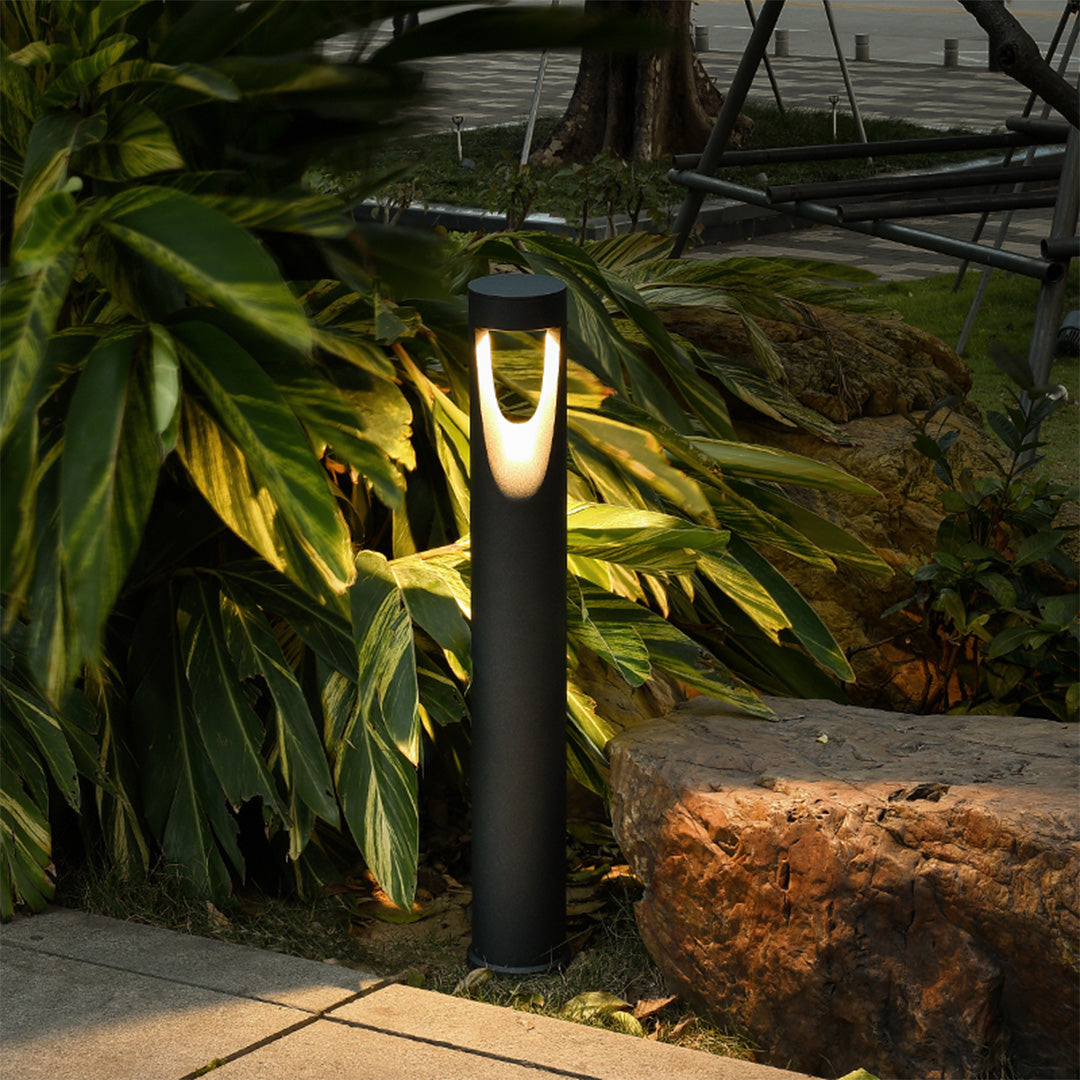 Outdoor LED Bollard Landscape Light Minimalist Art Nouveau Path Light
