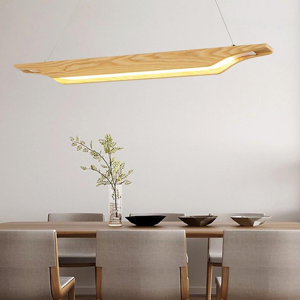 Unique Wood Design LED Modern Rustic Pendant Lighting Ceililng Lights