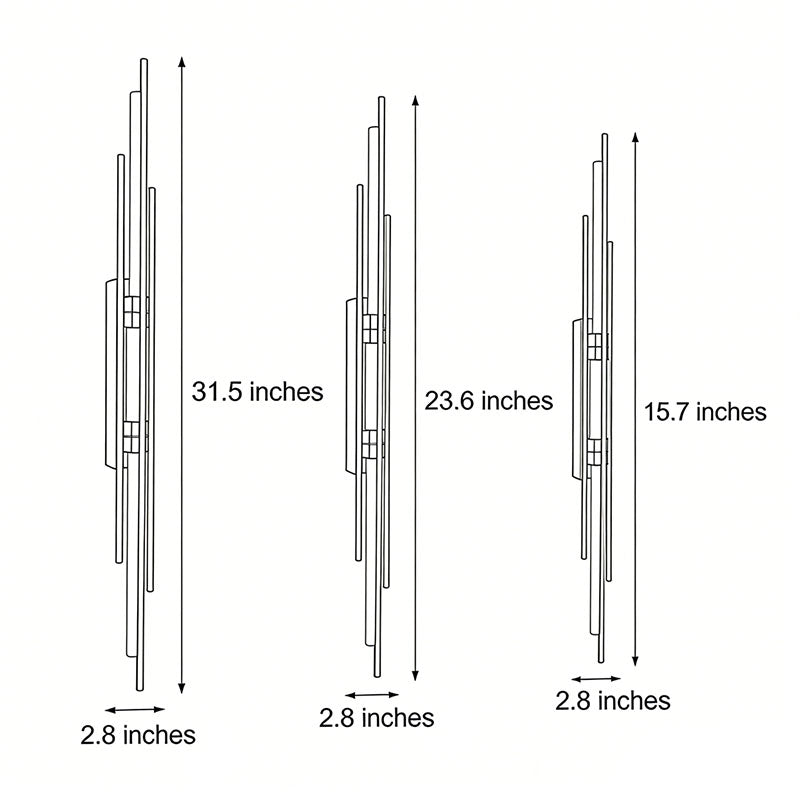 Tube Sconce Modern LED Linear Acrylic Decoration Light