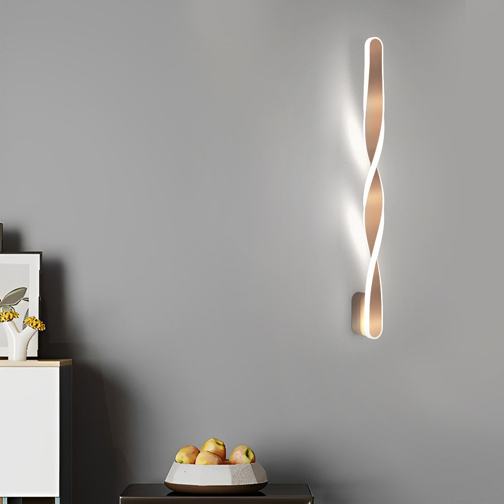 Twisted LED Wall Lights Creative Spiral-Shaped LED Light