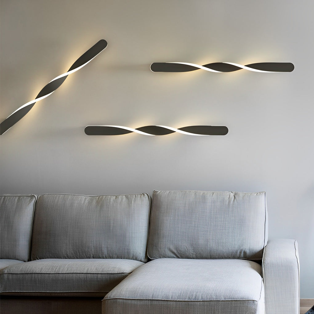 Twisted LED Wall Lights Creative Spiral-Shaped LED Light