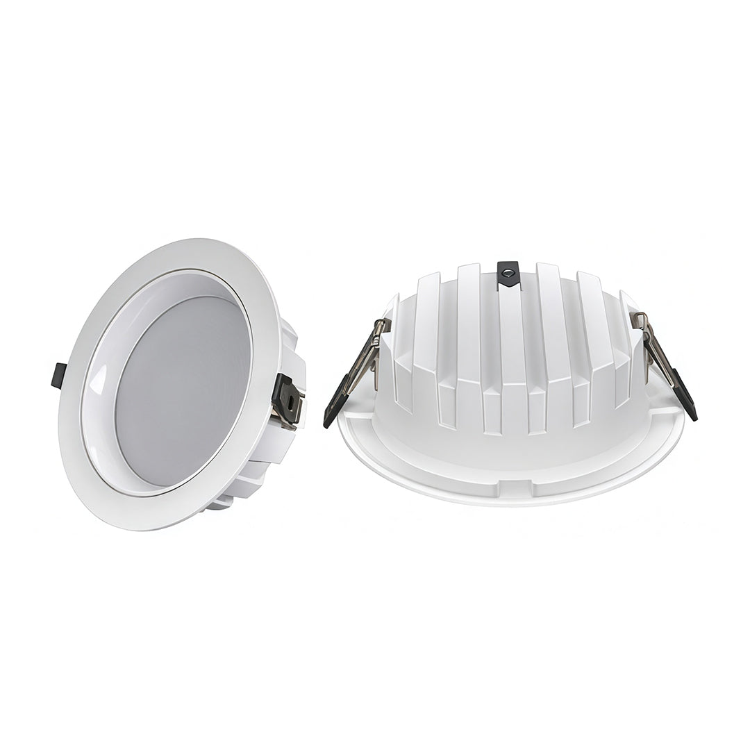 LED Recessed Downlight Flush Mount Anti-Glare White Acrylic Light