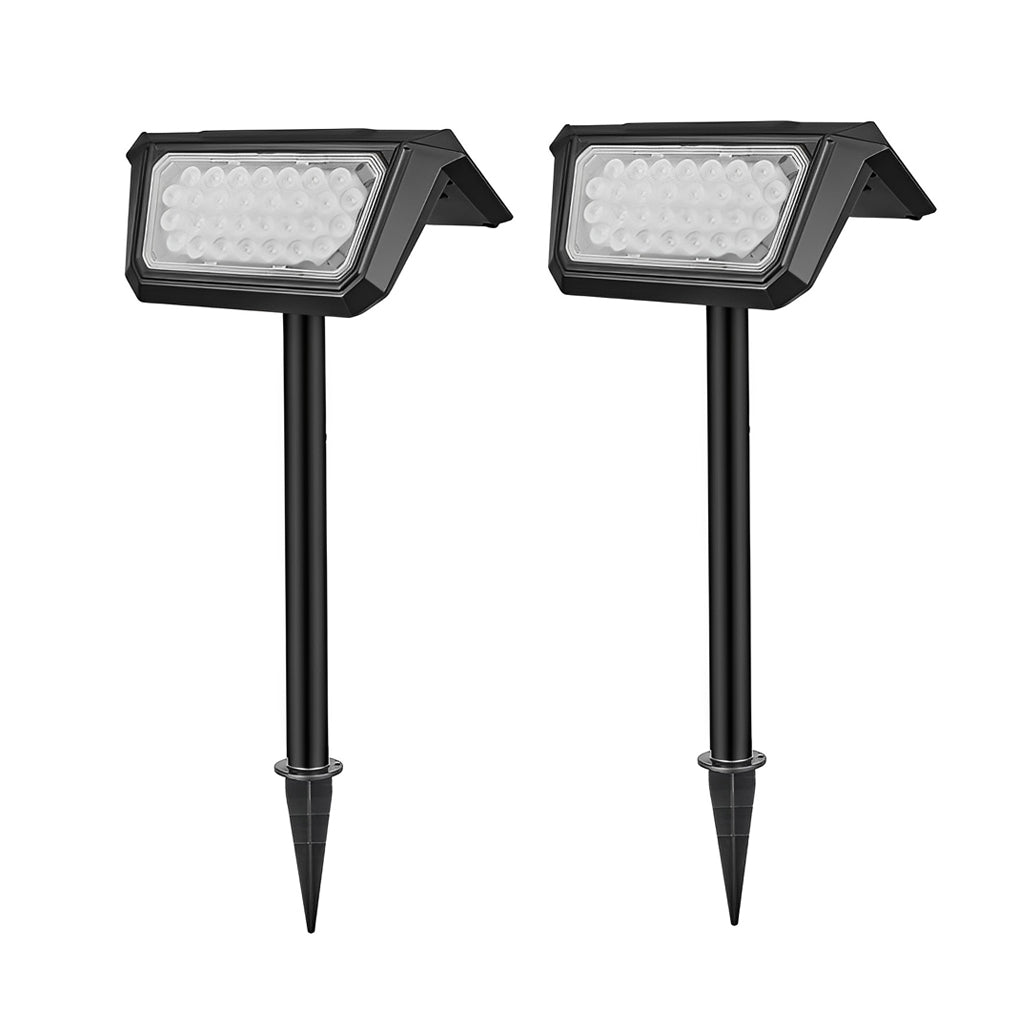 Solar Path Lights Outdoor Modern LED Black Lawn Lamp