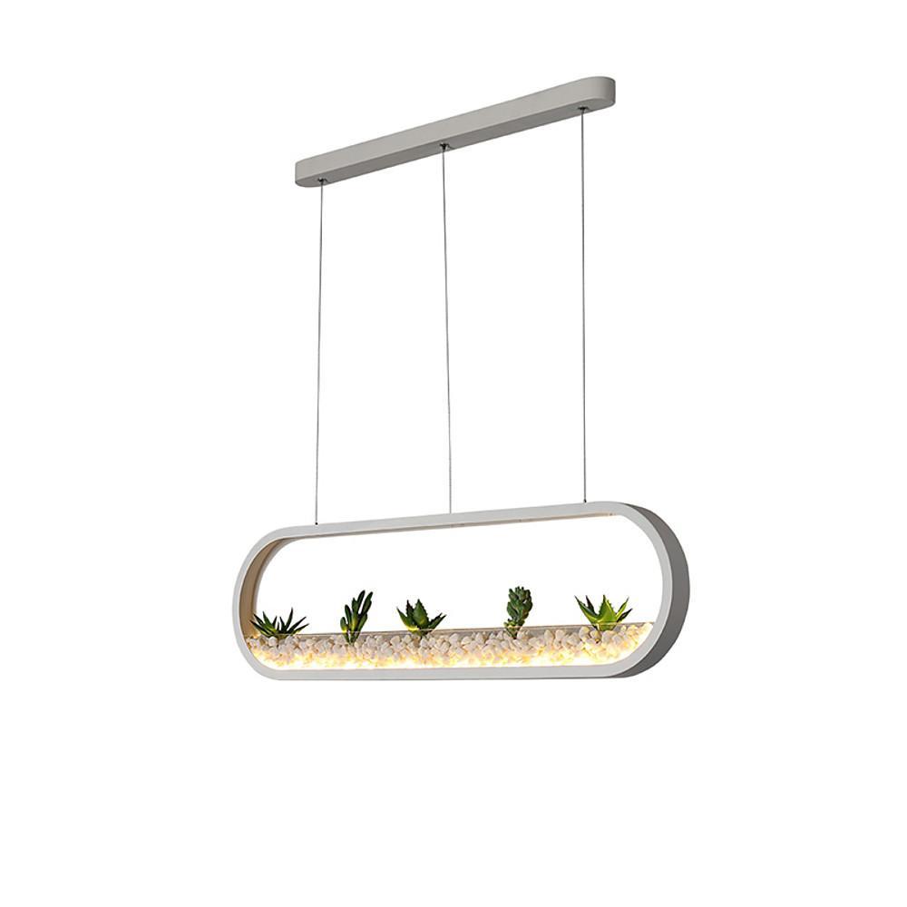 Rounded Corners Rectangular Modern Pendant Lights Ceiling Light