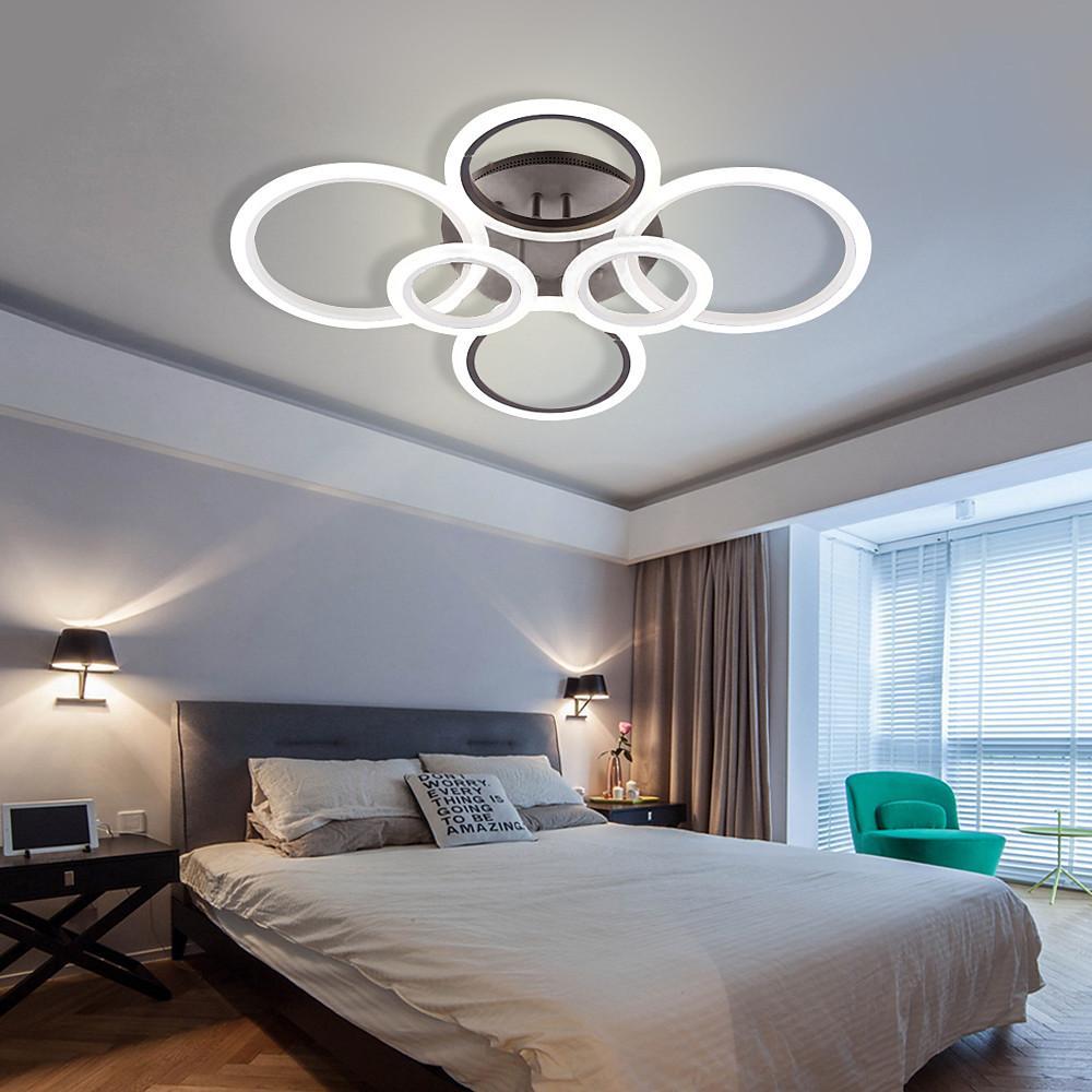 Circles Aluminum Acrylic Flush Mount Lighting LED Ceiling Lights