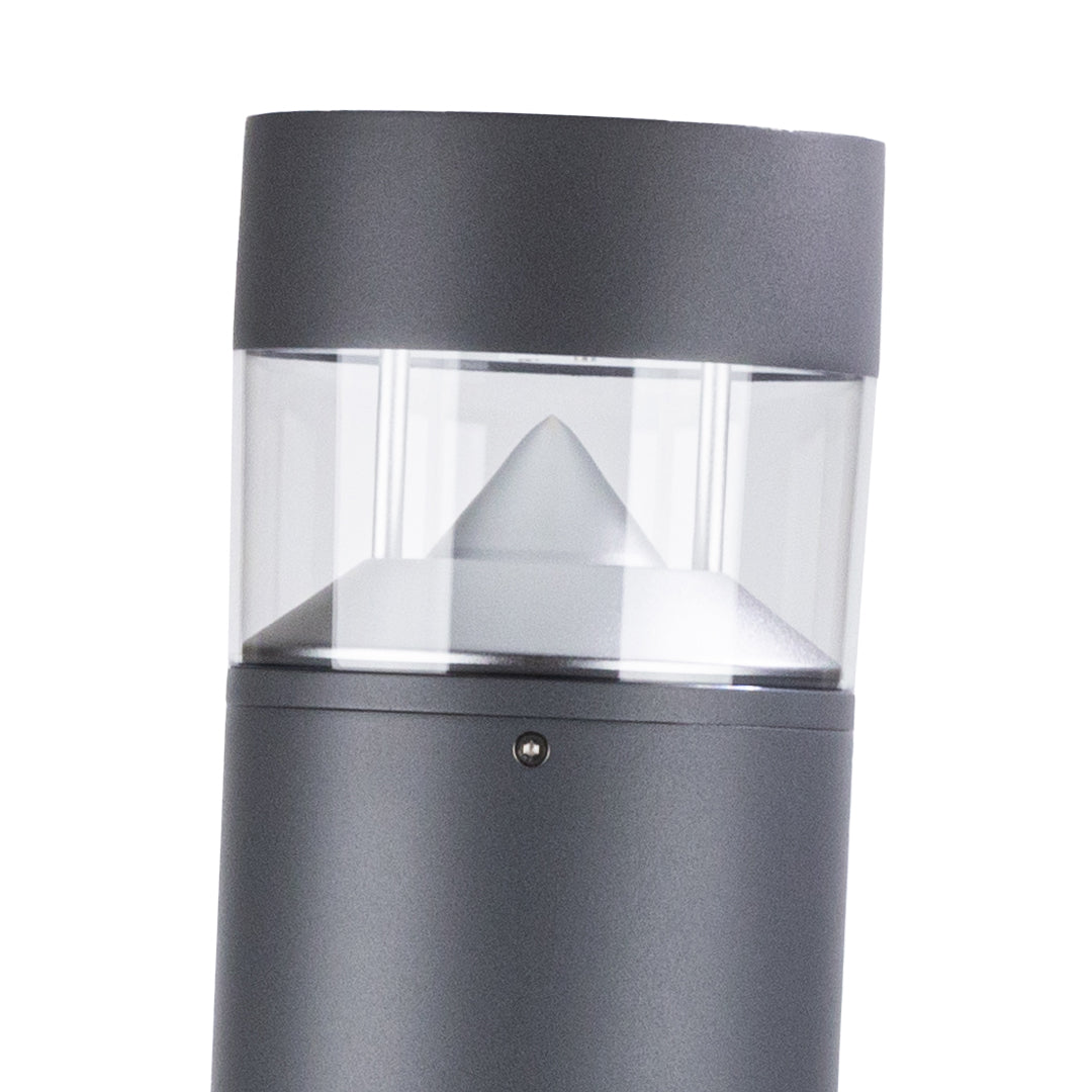 LED Outdoor Bollard Pathway Lights Black Garden Pole Light