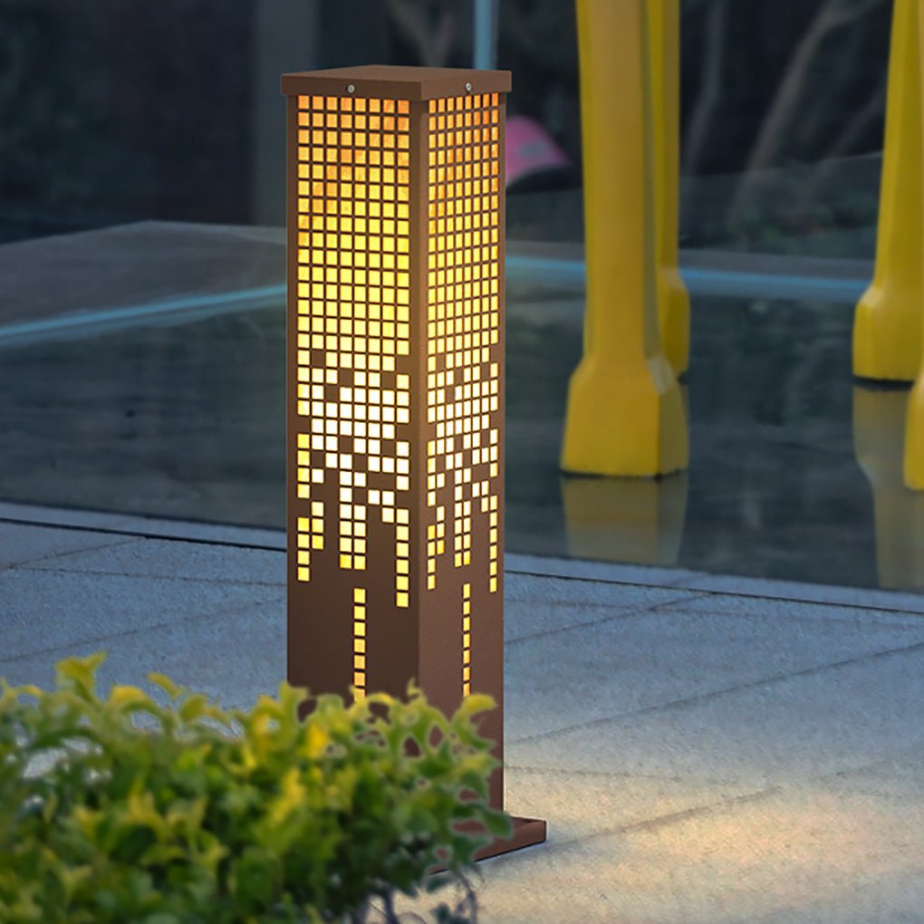 Pixel Bollard Lamp Rectangular Landscape Illumination Light
