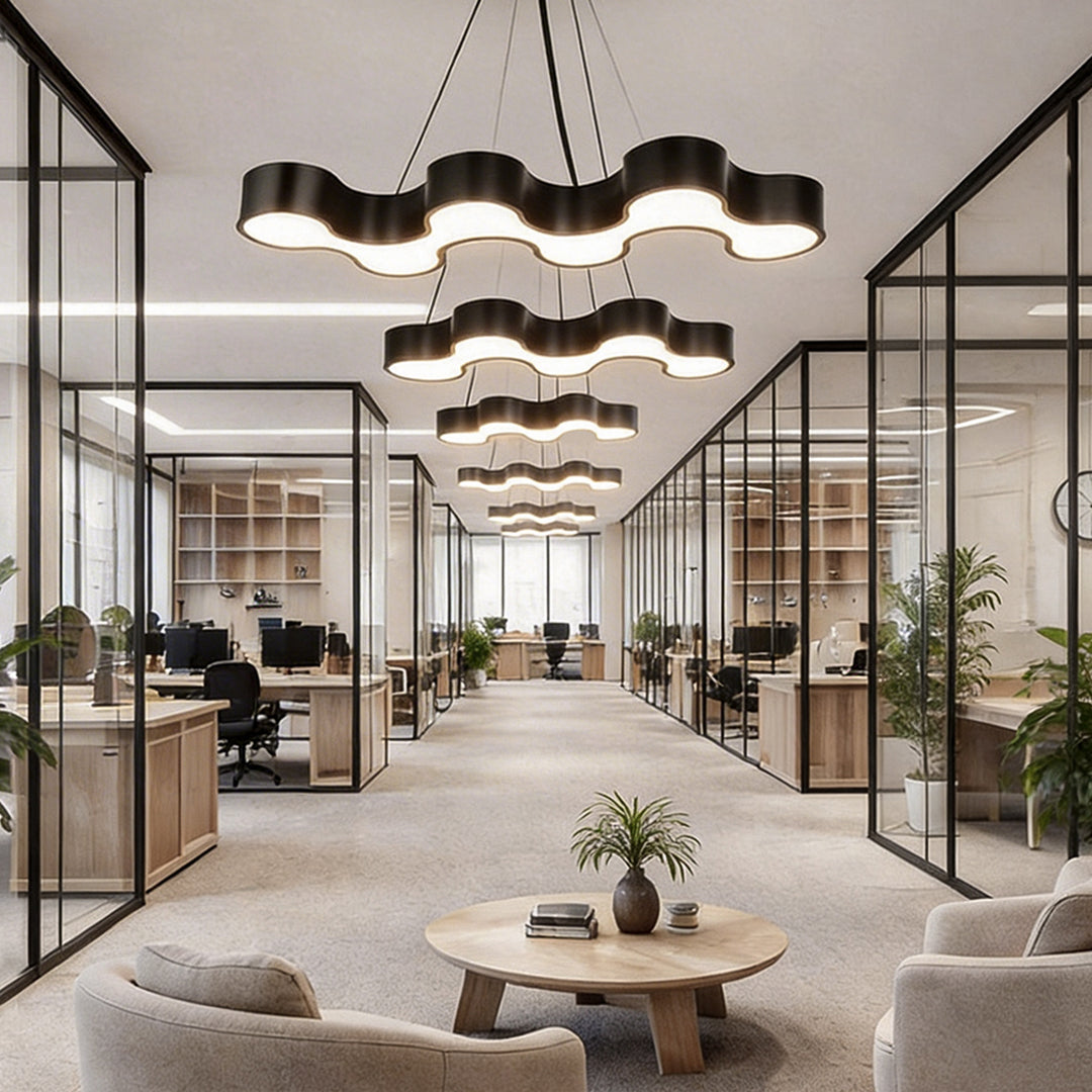 Unique Modern Chandelier S-Shaped Coral Design LED Light